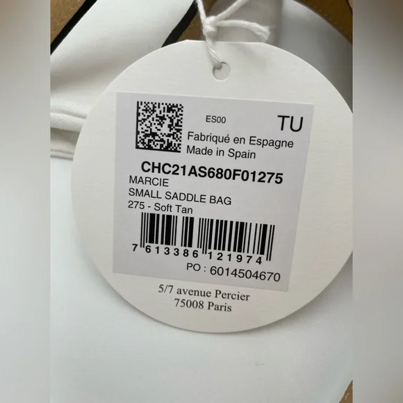 ❌SOLD❌ NEW CHLOE MARCIE TAN LEATHER SMALL SADDLE CROSSBODY BAG PURSE NWT - Picture 14 of 16